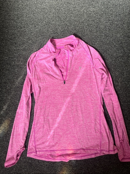 Old Navy Tops - 7/$20 Old Navy Pink Heathered Quarter-Zip Long Sleeve Top